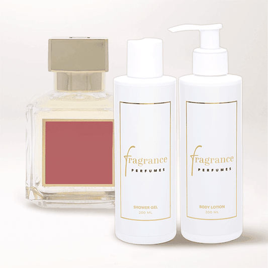 Ispirato a Kurkdjian Baccarat Rouge 540 – Set corpo